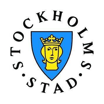 Logga för Stockholm stad.